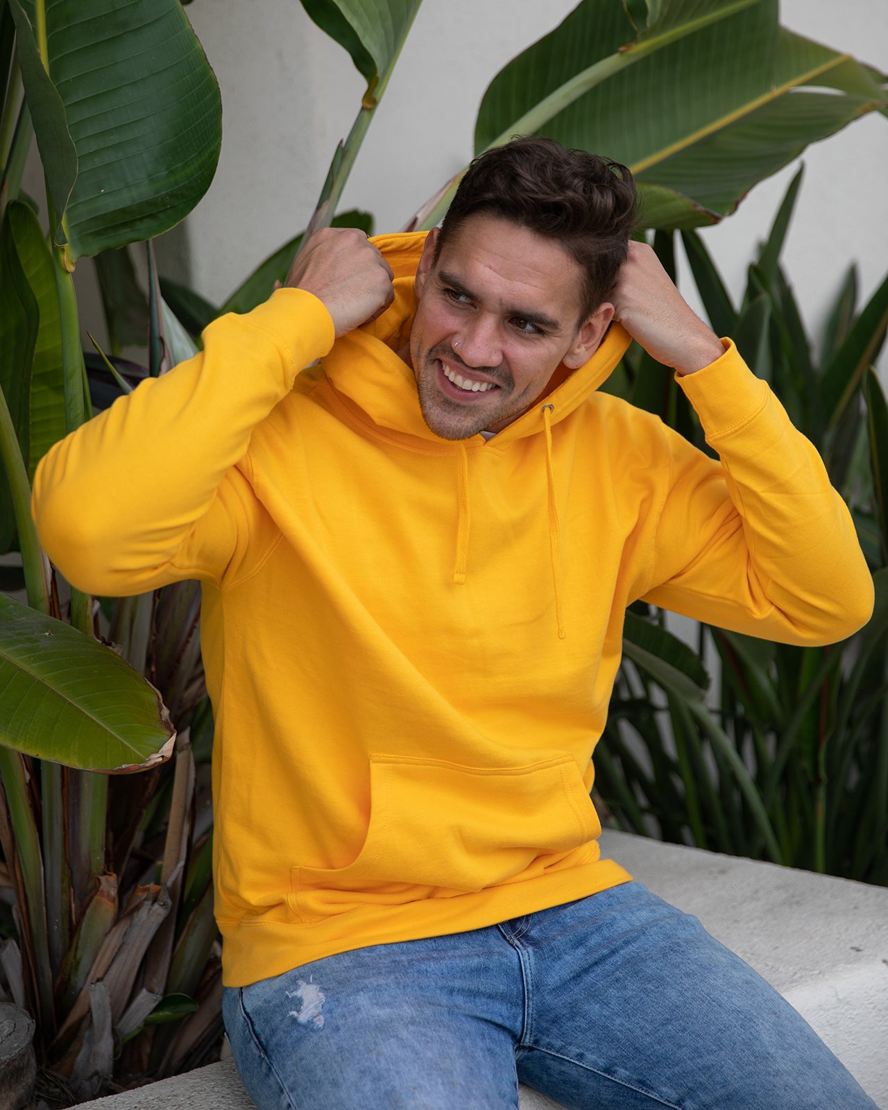 Midweight Hooded Pullover Sweatshirt